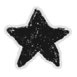 Black Star Stickers